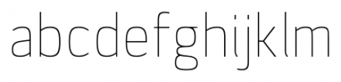 Lytiga Pro Condensed Thin Font LOWERCASE