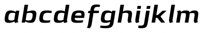 Lytiga Pro Extended Bold Italic Font LOWERCASE