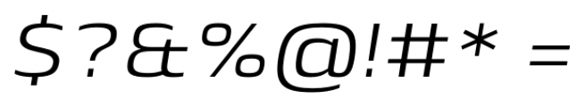 Lytiga Pro Extended Italic Font OTHER CHARS