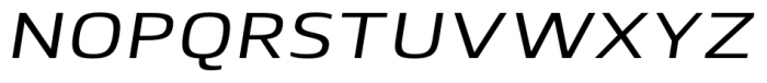 Lytiga Pro Extended Medium Italic Font UPPERCASE