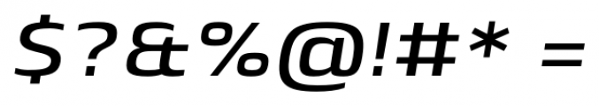 Lytiga Pro Extended Semi Bold Italic Font OTHER CHARS