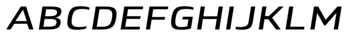 Lytiga Pro Extended Semi Bold Italic Font UPPERCASE
