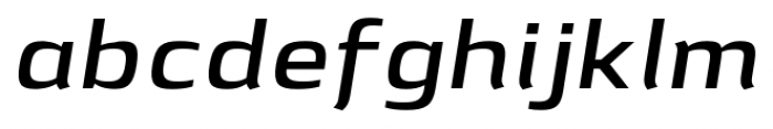 Lytiga Pro Extended Semi Bold Italic Font LOWERCASE
