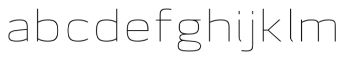 Lytiga Pro Extended Thin Font LOWERCASE