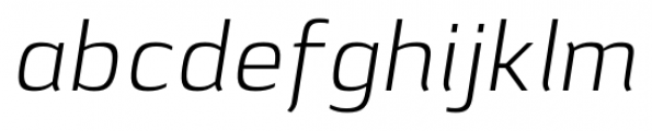 Lytiga Pro Light Italic Font LOWERCASE