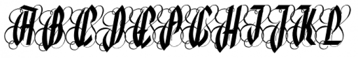 Lycaner Italic Font UPPERCASE
