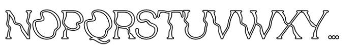 Lydia Humber Outline Font UPPERCASE