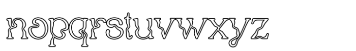 Lydia Humber Outline Font LOWERCASE