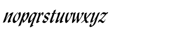 Lydian Cursive Std Regular Font LOWERCASE