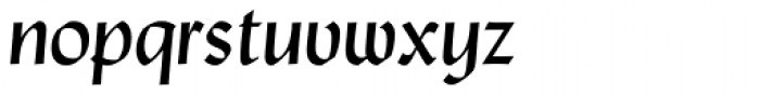 Lydian Italic Font LOWERCASE