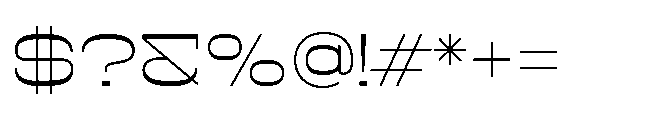 Lyner Extra Light Font OTHER CHARS