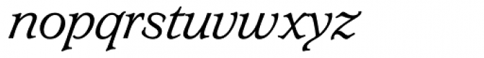 Lynton BQ Light Italic Font LOWERCASE