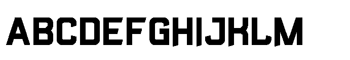 Lypen Cut Bold Font UPPERCASE