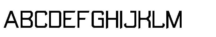 Lypen Cut Light Font UPPERCASE
