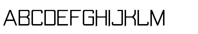 Lypen Cut Thin Font UPPERCASE