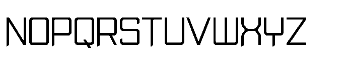 Lypen Cut Thin Font UPPERCASE