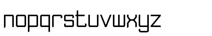 Lypen Cut Thin Font LOWERCASE