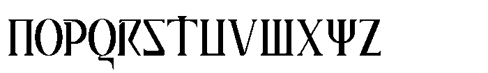 Lyros Font UPPERCASE