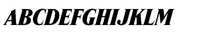 Lyst Black Italic Font UPPERCASE
