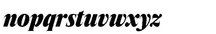 Lyst Black Italic Font LOWERCASE
