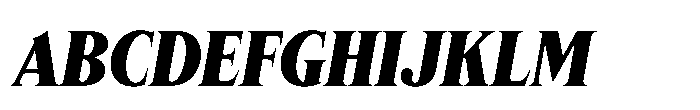 Lyst Black Slanted Font UPPERCASE