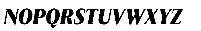 Lyst Black Slanted Font UPPERCASE