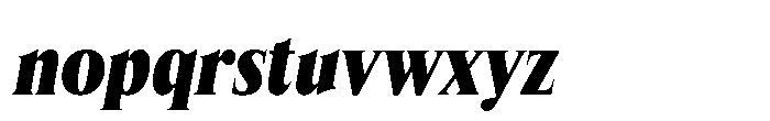 Lyst Black Slanted Font LOWERCASE