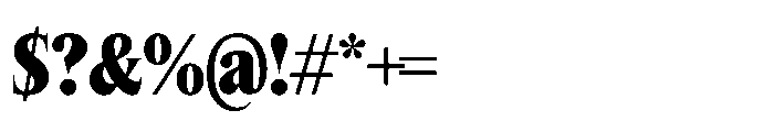 Lyst Black Font OTHER CHARS
