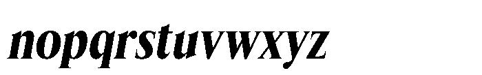 Lyst Bold Slanted Font LOWERCASE