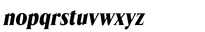 Lyst Extra Bold Slanted Font LOWERCASE