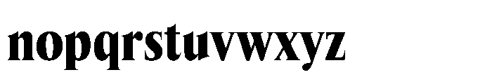 Lyst Extra Bold Font LOWERCASE