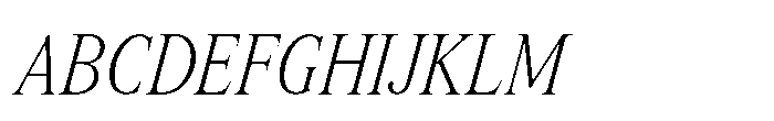Lyst Extra Light Italic Font UPPERCASE