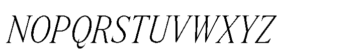 Lyst Extra Light Italic Font UPPERCASE