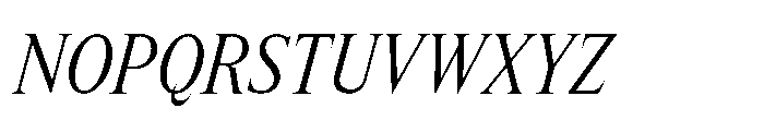 Lyst Light Italic Font UPPERCASE
