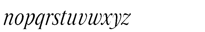 Lyst Light Italic Font LOWERCASE
