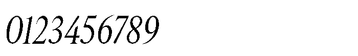 Lyst Light Slanted Font OTHER CHARS