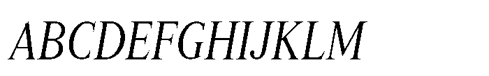 Lyst Light Slanted Font UPPERCASE