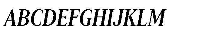 Lyst Medium Slanted Font UPPERCASE