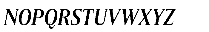 Lyst Medium Slanted Font UPPERCASE