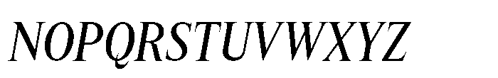 Lyst Regular Slanted Font UPPERCASE