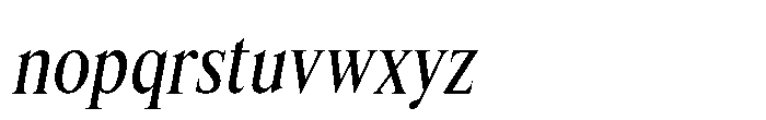 Lyst Regular Slanted Font LOWERCASE