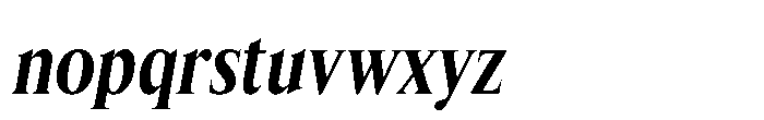 Lyst Semi Bold Slanted Font LOWERCASE