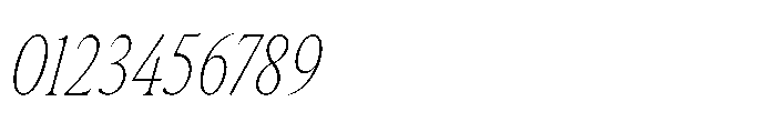 Lyst Thin Italic Font OTHER CHARS