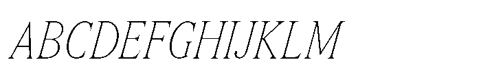 Lyst Thin Italic Font UPPERCASE
