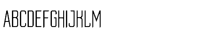 Lysto Cut Thin Font UPPERCASE