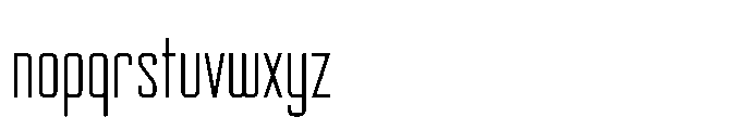 Lysto Rd Thin Font LOWERCASE