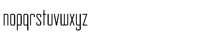 Lysto St Thin Font LOWERCASE