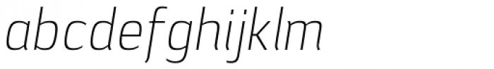 Lytiga Pro Condensed ExtraLight Italic Font LOWERCASE