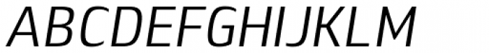 Lytiga Pro Condensed Italic Font UPPERCASE