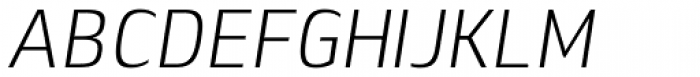 Lytiga Pro Condensed Light Italic Font UPPERCASE